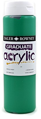Daler Rowney 123500335 Graduate Acrylfarbe, 500 ml, Smaragdgrün