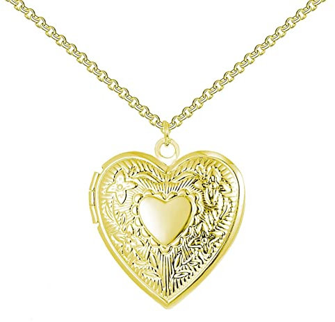 Philip Jones Vergoldetes Herz Medaillon