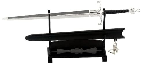 Chewmeter Game of Thrones House of The Dragon Actionfigur Brieföffner Schreibtischdekoration Rucksack Anhänger Schlüsselanhänger Geschenk (Blackfyre Sword)