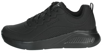 Skechers Uno Lite - Sneaker da Donna, con Lacci, Colore: Nero, Nero, 38 EU