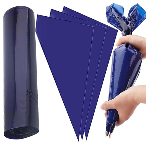 TAKUZA 50 Stück Spritzbeutel Einweg, Spritzbeutel Groß 52cm x 25cm(21 Zoll), Dicke Einwegspritzbeutel, Einmal Spritzbeutel für Dekorieren von Gebäck, Torten Geeignet, Keksen, Hausbacken