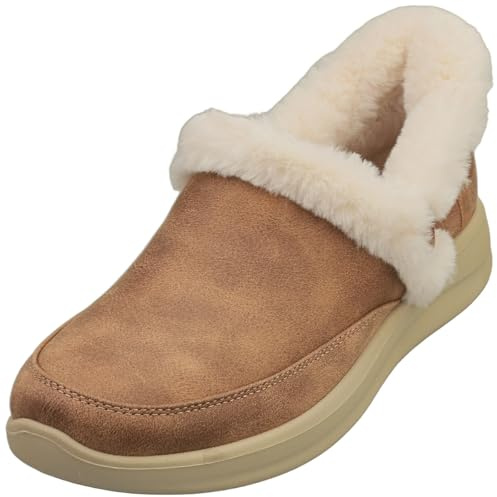 Skechers Women's COZY ESCAPE - Hands Free Slip-Ins slipper, Chestnut, 10 M