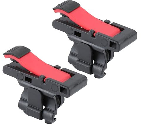 Homoyoyo Hühnerfressendes Artefakt Gamecontroller Schnelltasten Kupferinduktion Schwarz Rot Mobilspiel Auslöser Mit Einstellbarer Clip Festigkeit Für Fps Handyspiele