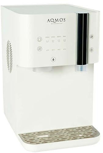 Aqmos Drinking Wasserspender Weiß – Premium Komplettsystem mit still & sprudelnd, 5–95 °C heiß & kalt, integrierte Umkehrosmose, Sensorbedienung, für Küche & Büro