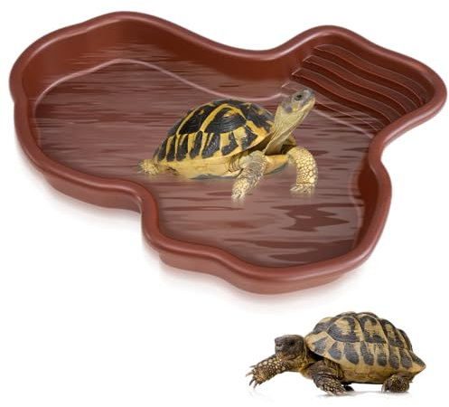 Udbrud Reptilien Badebecken, Schildkröten Wasserschale Reptilien Wasserschale Reptilienschale Für Nahrung Und Wasser, Reptilien-Badebecken