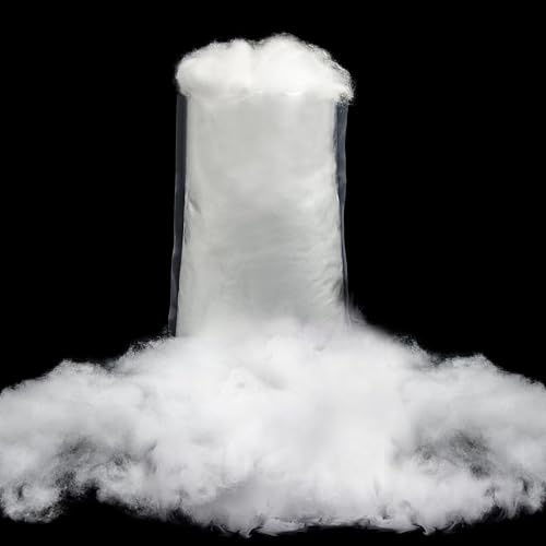 Christmas Fake Snow Tree Decor Snow Decoration,White Artificial Snow Cotton Fluffy Fake The Tree Village Displays,Nativity Set,Flame Resistant Blankets for Crafts Winter Decorations 6.5 Oz (1 Bag)