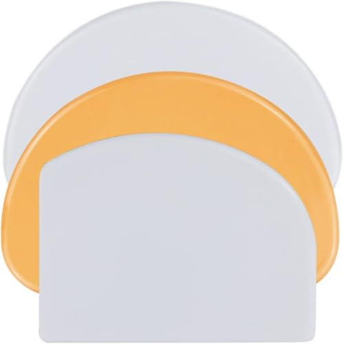 3 pezzi corno da pasticceria, raschietto per pasta in plastica, taglio pasta, plastica raschietto per pasticceria, spatole per pane cucina, pasticceria, frittelle, per patate formaggio con 1 piccolo