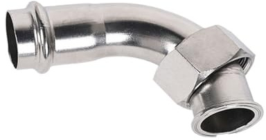 Raccordi a compressione in acciaio inossidabile 304 a parete sottile, giunto filettato interno, gomito a 90°, dado mobile, gomito filettato interno, serie 1(Inside diameter 32mm*g1-1/4)