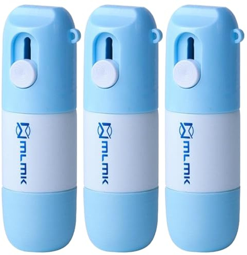 Identity Theft Protection Roller Stamp, 3Pcs Anti Theft Confidential Roller Stamp & Box Cutter with 10ml Thermal Paper Correction Fluid Portable Address Blocker