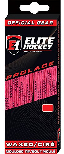 Elite Hockey Prolace Waxed Hockey Skate Laces (Pink, 96)
