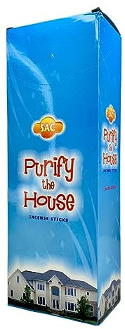 Incienso SAC Limpia Casas olor a Sandalo y Rosa - Set de 6 paquetes hexagonales