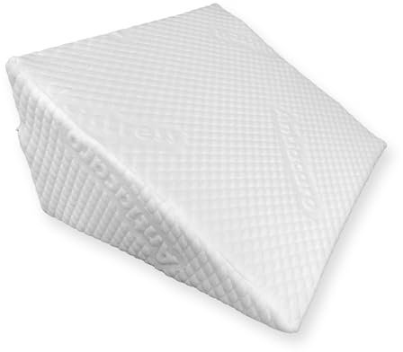 tex family Cojín Triangular de cuña para piernas y Embarazo con Reflejo gastrrico para Cama y sofá, Soporte Lumbar y Espalda