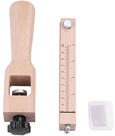 Bande de cuir en bois à sangle réglable Outil de découpe DIY Craft outils Cutter avec 5 lames