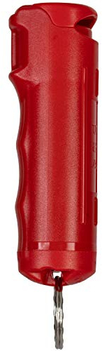 Police Magnum Keychain Pepper Spray Flip Top Safety- Maximum Heat Strength OC with Dye- Self Defense- Made in The USA- 1 Pack Red FT