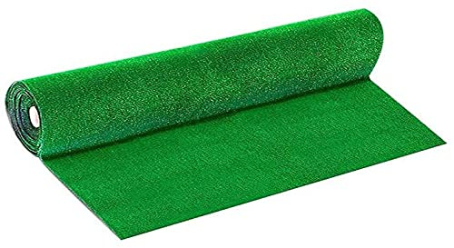 Prato Sintetico Manto Erboso Rotolo Erba Artificiale 7 mm Realistica Giardino Tappeto Erboso Sintetico Anti UV Atossico Drenante Ideale per Viali Piscina Terrazzo Aree Giochi (1 x 20 mt (20 mq))