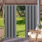 HUAXIQUE Outdoor Vorhang Wasserdicht Wetterfest Blickdicht 132X183cm Grau Verdunklungs Vorhänge mit Ösen Sichtschutz Sonnenschutz Outdoor Gardine für Balkon Terrasse Pergola Gartenlaube Veranda