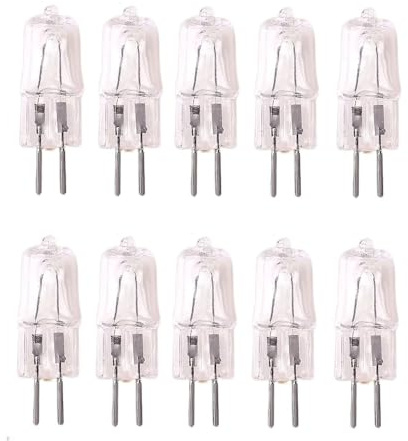 DLEDMOP Bombilla De Halógeno Bombillas Halógenas G5.3 De 50W, 2 Pines, 220V, 70W, Luz Blanca Cálida Regulable, Cápsula Halógena De 2700K Para Lámparas De Araña, Luces De Paisaje,100W,10 Uds.