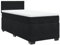 Schwarzer Samt Federbett Rock mit Matratze 90x200cm Stilvolle Möbel für Schlafzimmer und Schlafsofa
