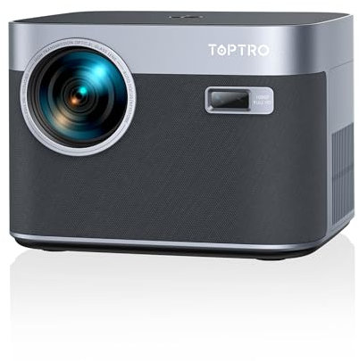 Proiettore 4K【36W Dolby Audio】 Wifi 6 Proiettore e Bluetooth Bidirezionale AI Autofocus/Evita Ostacoli Proiettere TV Videoproiettore TOPTRO per PS5/Outdoor/Home Theater/USB
