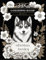 Siberian Husky Coloring Book In Art Deco Style: Ideal for art enthusiasts and dog lovers alike, it highlights the elegance, strength, and spirit of these majestic animals.