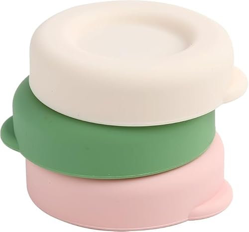 Reusable Silicone Milk Bottle Tops for One Pint UK Glass Bottles - Multicolor, Leakproof, Dishwasher Safe, Food-Grade Silicone Covers (Pack of 3)