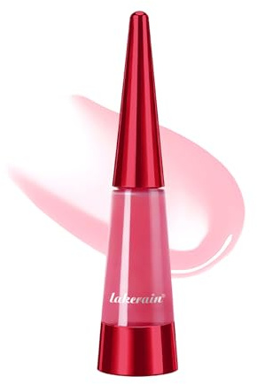 Plumping Lip Gloss, High-Shine Hydrating Lip Plumper with Lip Tint Finish, Waterproof Long-Lasting Moisturising Gloss for Fuller-Looking Lips (#6 Rose Berry)