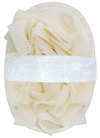 Floruvia Spugna di Luffa Esfoliante per il Corpo, Pad in Luffa Naturale a Doppio Lato & Spugna da Bagno a Rete Pouf Ball, Esfoliante per il Corpo da Viaggio