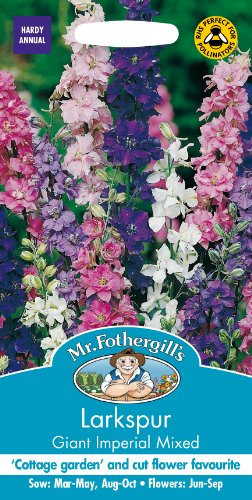 Mr Fothergill's 16658 Flower Seeds, Larkspur Giant Imperial Mixed