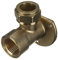 15mm x 1/2 Compression Wallplate Elbow - Bag of 10