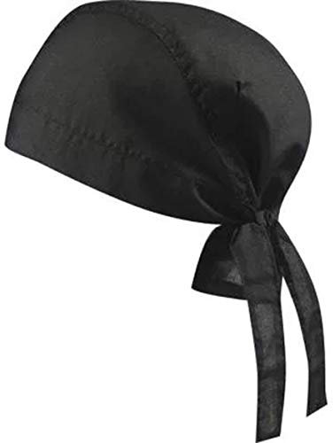 noTrash2003 Design Bandana Cap Mütze Kopftuch für Sport und Freizeit (Schwarz)