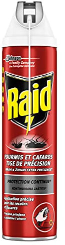 RAID AEROSOL FOURMIS ET CAFARDS 400 ML Lot de 4