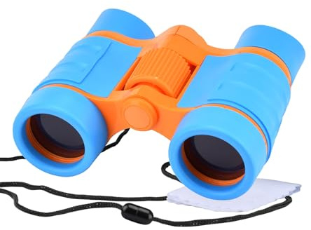 Binocolo per bambini, giocattoli per bambini da 3 a 12 anni, ottica ad alta risoluzione, antiurto, mini binocolo compatto per bird watching, escursionismo, campeggio, scienza, detective
