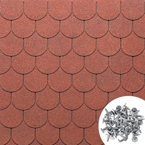 MASTERBRICO Tegole Canadesi per Tettoia Esterno 2,32 mq (16 Pz)