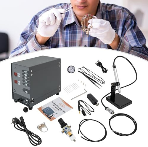 ERnonde Poste à souder électrique par points, 50A-600A, soudeuse par points, facile à transporter, pour le bricolage et les travaux de réparation généraux, gris