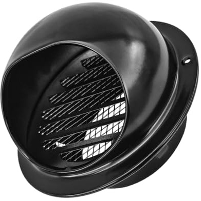 Grilles De Soubassement - Grille à Persiennes Inoxydable pour Sécheuse - Connexion pour Tuyau d'Extraction Mur Plafond Toit Cave Garage Séjour Intérieur Extérieur Chambre