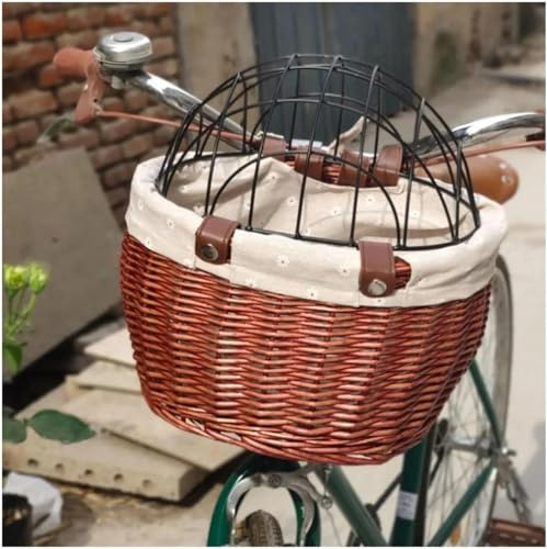 Cesta para perro, bicicleta, soporte de cesta delantera de bicicleta, para mascotas, gato, perro, para bicicletas de carretera, compras, equitación, cesta de manillar delantero de bicicleta para gato