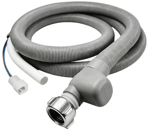 Aquastop Zulaufschlauch Spülmaschine 1.85M Universal, Wasserschlauch für Miele Geschirrspüler & Waschmaschine, Zulaufschlauch Spülmaschine mit Wasserstop, 3/4 Zoll, 90°C, 10 bar