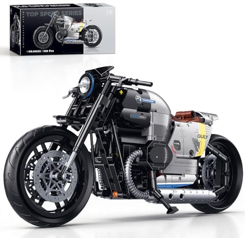 HIGH GODO 1:8 Motorcycle Building Set, Technic MOC Motorcycle Model Kit for Adults, Collectible Cool Toys Gifts for Teens 14+ (508 PCS)