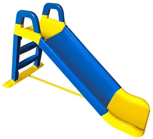 Coil - Scivolo da giardino per bambini, autoportante, in plastica, per bambini dai 18 mesi in su, colore blu e giallo