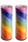NIUQIGE 2er-Set - Duftkerzen im Glas Chakra, 7 Chakra Rainbow Candle, Chakra Kerze im Glas bunt als Meditation Zubehör oder Yoga Deko, als spirituelle Geschenke Idee oder Deko