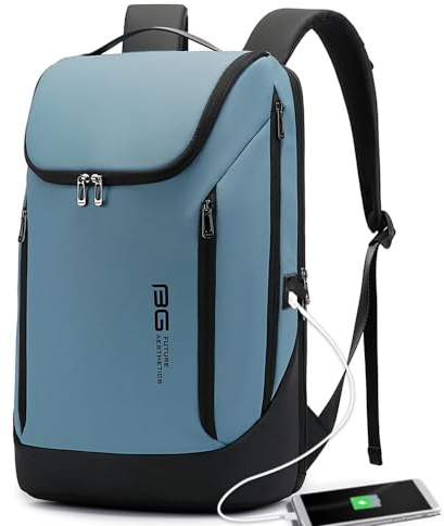 BANGE Business Smart Backpack Waterproof fit 15.6 Inch Laptop Backpack with USB Charging Port,Travel Durable Backpack