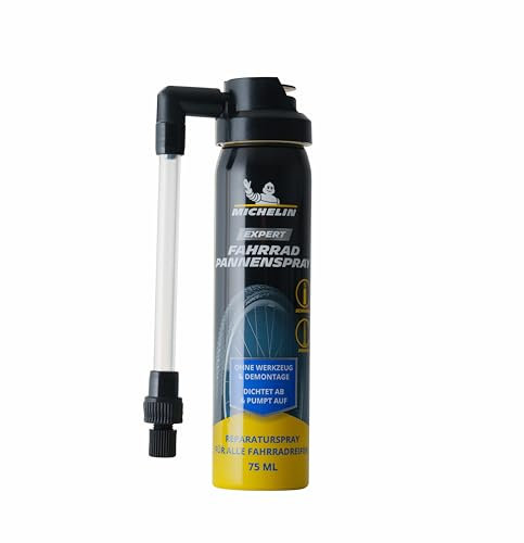 MICHELIN Expert - Spray antiforatura per bicicletta, 75 ml, sigillante per pneumatici per bicicletta, riparazione pneumatici per bicicletta, senza attrezzi