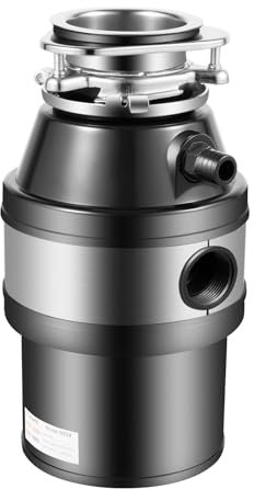 biniliubi Broyeur d'évier en acier inoxydable, poubelle, nourriture, salle de bain, évacuation des déchets, aliments pour la maison, la cuisine, le processeur, l'évier, anti-bactéries,