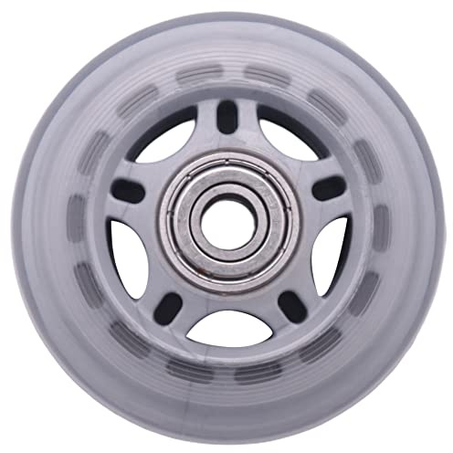 Asyduey Skating Shoes 608ZZ Bearing Inline Skate Wheel Clear Gray