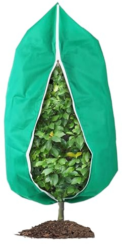 Huasean Cubiertas Invernales para Plantas Protección Anticongelante - Protector De Invierno para Plantas,con Cremallera Lateral Barrera De Control De Ajustable Transpirable para Jardinería Hortalizas