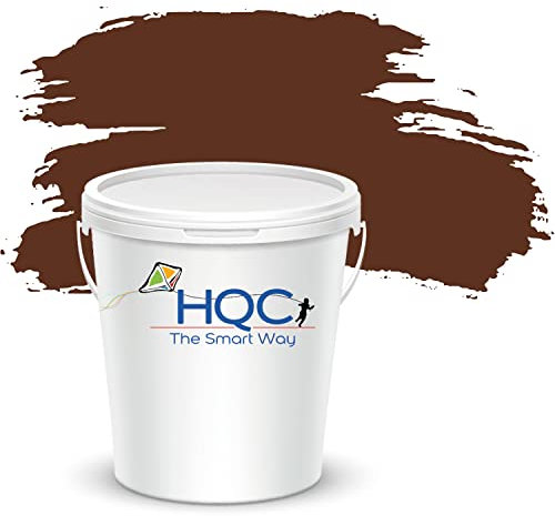 HQC Fence Paint and Garden Shed Paint | 2.5L of Garden Paints | Furniture Paint | Wood Paint | Outdoor Paint | Garden Fence | Quick-Drying Paint | Protection Paint | Leaf Brown