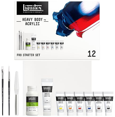 Liquitex Professional Acrylic Heavy Body Starter Set of 12 Pieces