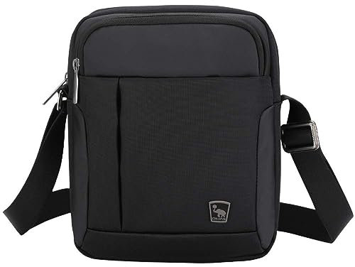 OIWAS Umhängetasche Herren Klein Männerhandtasche Schultertasche Handytasche zum Umhängen Herrentasche Tasche Männer Sportlich Schwarz
