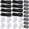 Poweka Kit de Fijación para Carrete de Cubierta Solar, Accesorios para Carrete de Cubierta Solar para Piscinas, 8 Correas Adhesivas de Nailon y Hook y Loop, 8 Placas de Fijación, 8 Hebillas