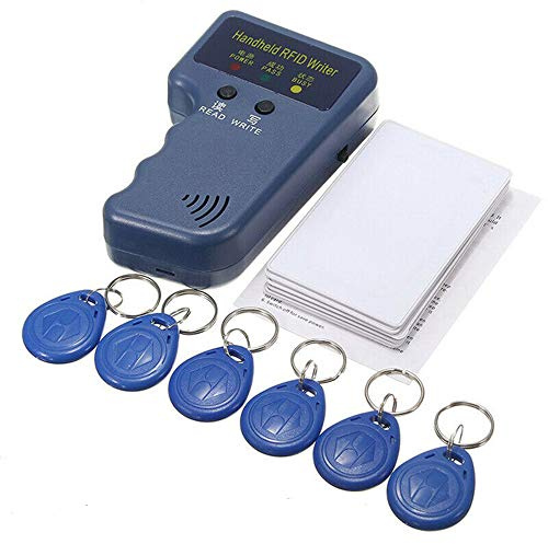 Handhållen 125 kHz RFID ID-kort kopiator, RFID ID-kort kopiator skrivare duplicator + 6 skrivbara taggar + 6 kort
